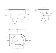 Изображение Унитаз подвесной BelBagno Soft-Tor BB084CH-TOR/BB2031SC Унитаз подвесной BelBagno Soft-Tor BB084CH-TOR/BB2031SC , изображение 10