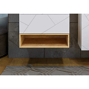 Полка Бриклаер Кристалл 70 под тумбу, дуб бунратти , изображение 2