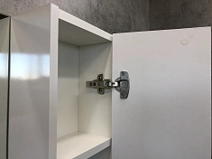 Зеркало-шкаф Comforty Неаполь 65 белый глянец , изображение 4