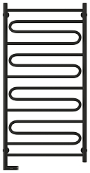 Фото Полотенцесушитель электрический Сунержа Элегия 2.0 120х60 L черный матовый