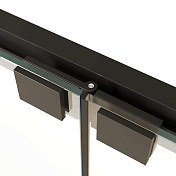 Душевая дверь RGW Passage PA-21В 70 см профиль черный, стекло прозрачное , изображение 4