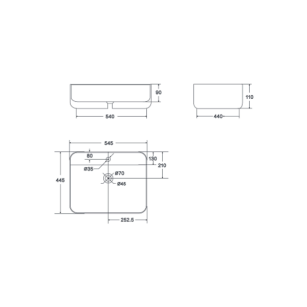 Раковина Point Меркурий PN43833WM 55 см , изображение 2