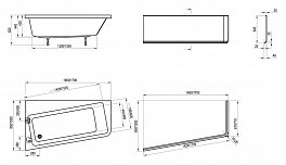 Акриловая ванна Ravak 10° 160х95 L , изображение 5