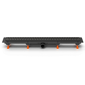 Душевой лоток Azario D50 Medium AZ-CH 750/50 MC с черной решеткой 75 см , изображение 3