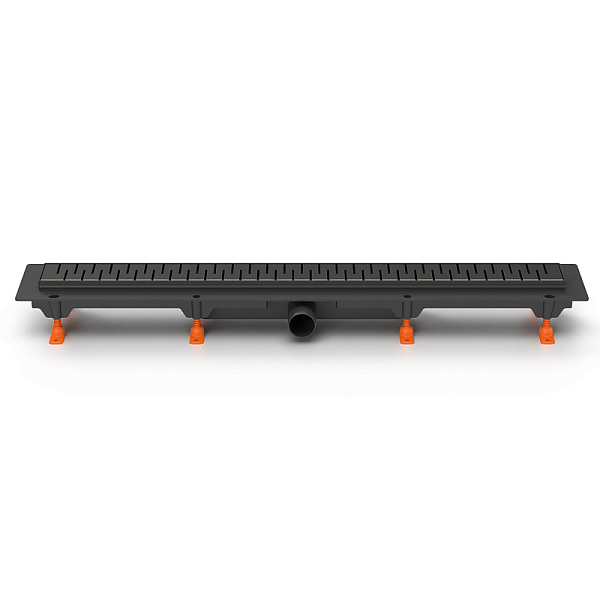 Душевой лоток Azario D50 Medium AZ-CH 750/50 MC с черной решеткой 75 см , изображение 3