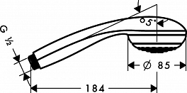 Душевой гарнитур Hansgrohe Crometta 27729000 , изображение 4