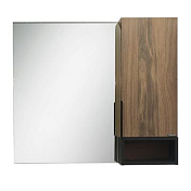 Зеркало-шкаф Comforty Штутгарт 90 дуб тёмно-коричневый , изображение 2