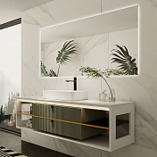 Тумба с раковиной Black&White Gravity AV707.1500 MINT 150 зеленый матовый , изображение 4