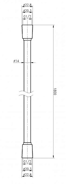 Душевой шланг Cezares CZR-FMD-180-01 , изображение 2