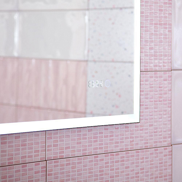 Зеркало Бриклаер Лофт 60 бесконтактный сенсор, с часами , изображение 5