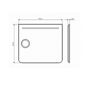 Зеркало Comforty Лондон 90 бесконтактный сенсор , изображение 4
