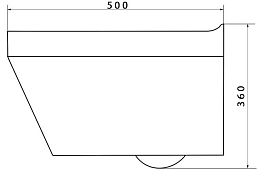 Унитаз подвесной Caprigo Polo безободковый , изображение 4