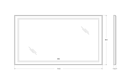 Зеркало BelBagno Kraft SPC-KRAFT-1400-800-LED-TCH-WARM , изображение 9