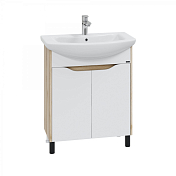 Тумба под раковину СаНта Сатурн 70 напольная, дуб австрийский, с дверками , изображение 1