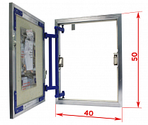 Ревизионный люк Lyuker AL-KR 50x40, настенный , изображение 11