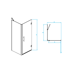 Фото Душевой уголок RGW HO-045B (HO-011B + Z-050-2B + O-204B) 60x90