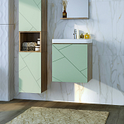 Изображение Тумба под раковину Бриклаер Кристалл 50 фисташка/дуб гранж песочный Тумба под раковину Бриклаер Кристалл 50 фисташка/дуб гранж песочный , изображение 2