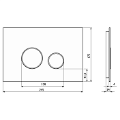 Изображение Кнопка смыва KK-POL Vitrum Grande V1 ORBIS 350/PPK/423-00-03 Statuarietto Кнопка смыва KK-POL Vitrum Grande V1 ORBIS 350/PPK/423-00-03 Statuarietto , изображение 2