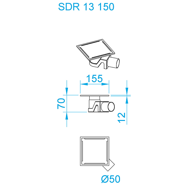 Душевой трап RGW Shower Drain SDR-13B 47211315-04 , изображение 3