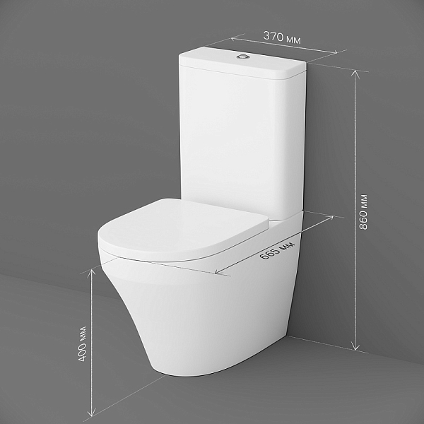 Унитаз-компакт AM.PM Inspire C508607WH , изображение 14