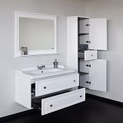 Тумба с раковиной Comforty Феррара 100 белый глянец , изображение 3