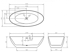 Акриловая ванна Abber AB9374-1.7 170x80 , изображение 6