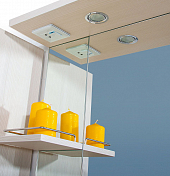 Зеркало-шкаф Бриклаер Бали 90 R светлая лиственница , изображение 4