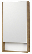 Зеркало-шкаф Aquaton Сканди 45 белый, дуб рустикальный , изображение 1