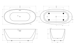 Акриловая ванна BelBagno BB414-1700-800 170х80 , изображение 9