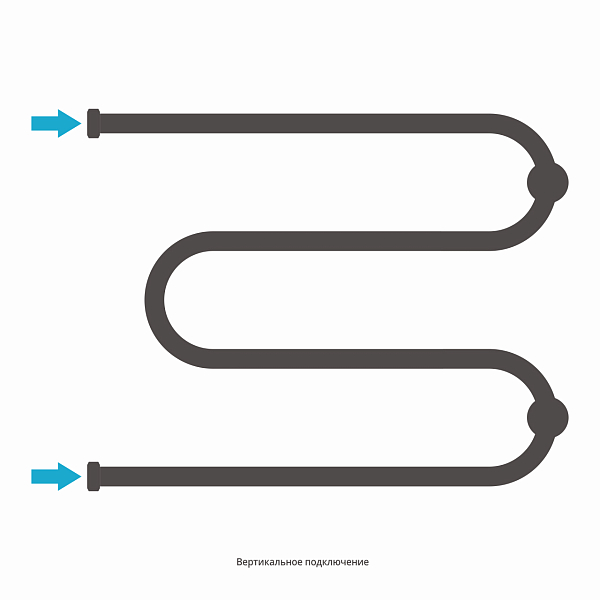 Полотенцесушитель водяной Сунержа М-образный 2 полки 50х65 без покрытия , изображение 3