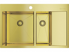 Мойка кухонная Omoikiri Akisame 78-2 LG-L светлое золото , изображение 1
