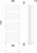 Полотенцесушитель водяной Terminus Кремона П22 50х140 , изображение 3
