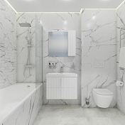 Изображение Зеркало-шкаф СаНта Юпитер 70 белый глянец, с подсветкой Зеркало-шкаф СаНта Юпитер 70 белый глянец, с подсветкой , изображение 4