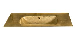 Мебельная раковина Armadi Art Monaco 100 золото поталь , изображение 1
