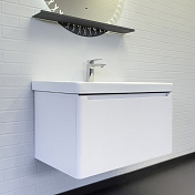 Тумба с раковиной Comforty Арзамас 80-1 белая матовая , изображение 1