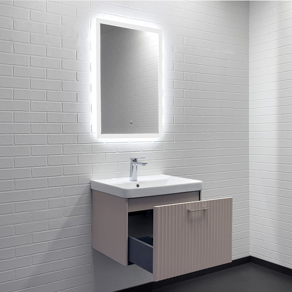 Тумба с раковиной Comforty Ангара 60П дуб латте , изображение 5