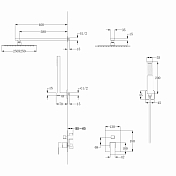 Душевой комплект Abber Daheim AF8219NG никель , изображение 3