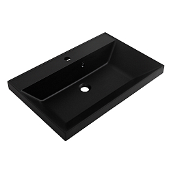 Фото Мебельная раковина BelBagno BB700/450-LV-ART-AST-NERO 70 см