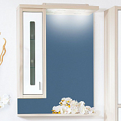 Зеркало-шкаф Бриклаер Бали 62 L светлая лиственница , изображение 1