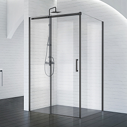 Фото Душевой уголок BelBagno Acqua AH-1-150/90-C-NERO