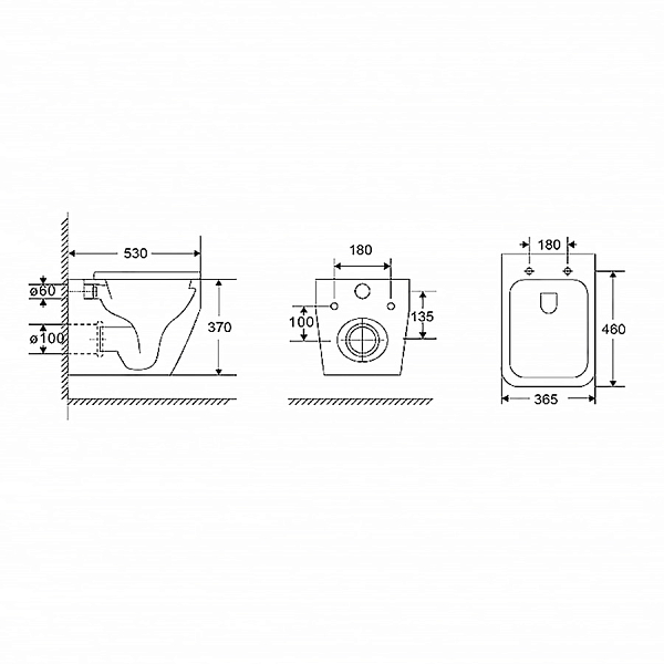 Унитаз подвесной Point Аврора PN41101 , изображение 6