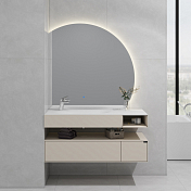 Изображение Тумба с раковиной Black&White Universe U955.1200L 120 песочный Тумба с раковиной Black&White Universe U955.1200L 120 песочный , изображение 1