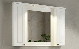 Зеркало-шкаф Comforty Палермо 120 белый глянец , изображение 1
