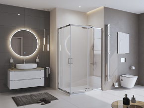 Фото Поддон для душа BelBagno Uno TRAY-MR-UNO-AH-120/80-35-W-CR 120x80