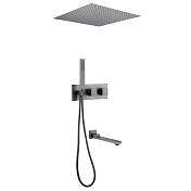 Душевой комплект Abber Daheim AF8254NG никель , изображение 1