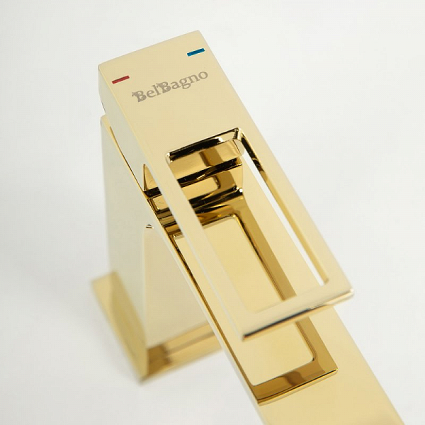 Смеситель BelBagno Luce LUC-LVM-ORO для раковины , изображение 3