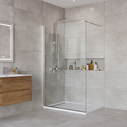 Фото Душевая перегородка BelBagno Kraft L-1-120-C-Cr