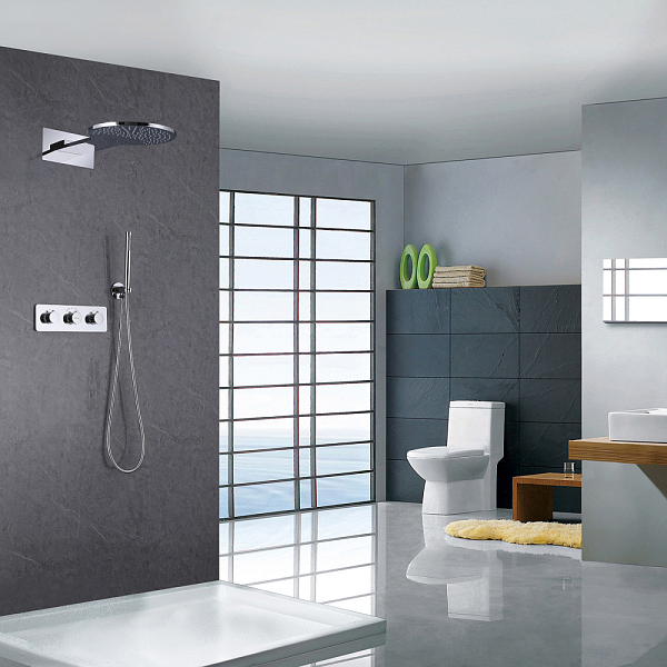 Душевой комплект Abber Wasser Kreis AF8151 хром , изображение 2
