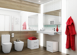 Мебельная раковина Aquaton Отель 120 R с навесами и диспенсером , изображение 4