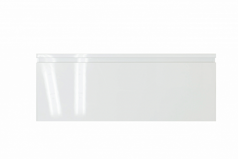 Тумба с раковиной Эстет Dallas Luxe 110 L белая подвесная 1 длинный ящик , изображение 1